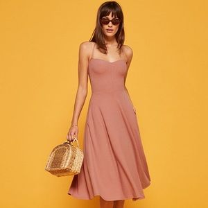Reformation Cosette dress in rosy